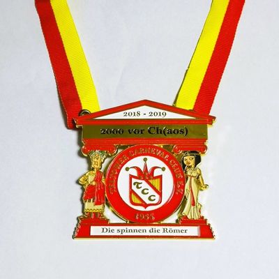 comprare Medaglia di Carnevale in stile tedesco, con rilievo per club con retro di feltro bianco online manufacture