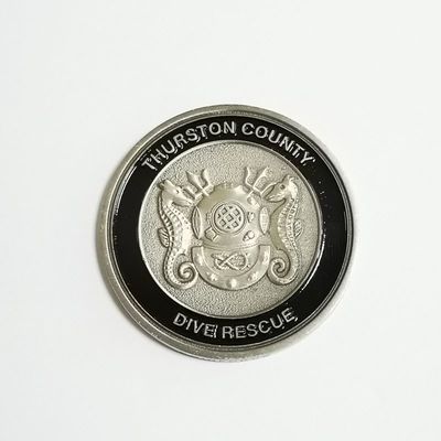 comprare Salvataggio subacqueo rilievo 3D Monete metalliche in ottone argento antico con colori morbidi smalto online manufacture