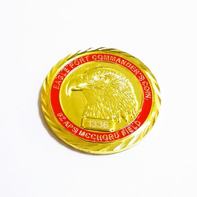 comprar Monedas metálicas redondas de latón de 4 mm de grosor con diseño 3D estampado de colores suaves de esmalte online manufacture