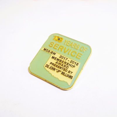 kaufen Jubiläums-Custom-Soft-Emaill-Pins Epoxy-beschichtet mit 2 Posten für die Verleihung Mitglied online manufacture