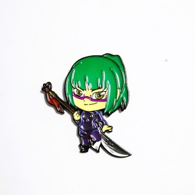 kaufen Custom gefärbt schwarz Metall Weiches Emaille Lapel Pins mit Ninja Design gestempelt online manufacture