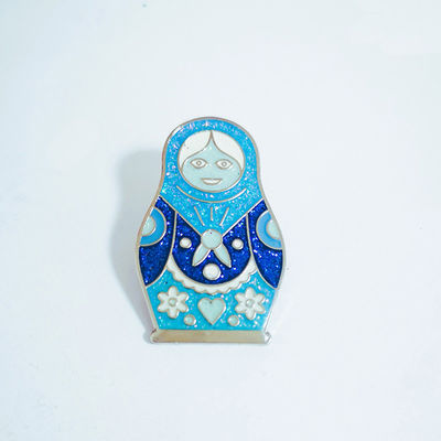 Buy Stamped Iron Custom Soft Enamel Pins Featuring Glittering With Butterfly Clutch online manufacture