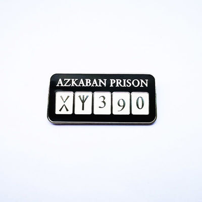 Beli Penjara Azkaban Besi Hard Enamel Perak Finishing Lapel Pin Custom dengan Klutch Kupu-kupu online manufacture