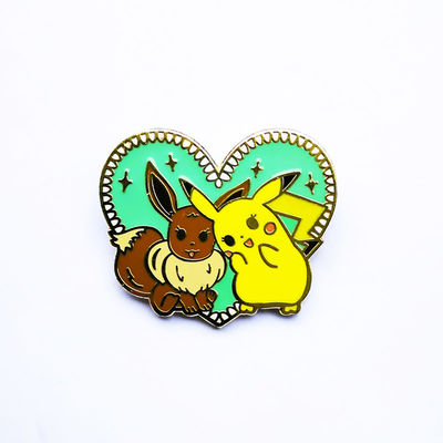 comprare Cute conigli in forma di cuore Pini di smalto duro personalizzati da 1,5 pollici con frizioni di gomma online manufacture