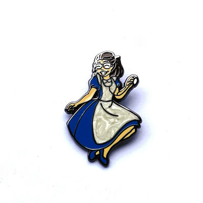 kaufen Perlenfarbene Metall-Harde-Emaille Lapel-Pins Disney Aschenputtel-Thema mit Doppelpfosten online manufacture