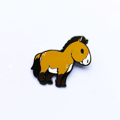 Beli Kuda Kecil Yang Cantik Pin Metal Hard Enamel Dengan Genggaman Karet Hitam online manufacture