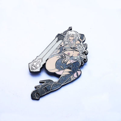 Beli 3 Inch Anime Custom Hard Enamel Lapel Pins Zinc Alloy Dengan Teks Tulis online manufacture