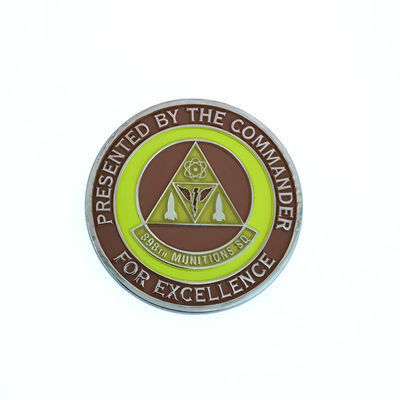 Buy Die Cast Black Nickel Finish Metal Coins Round Munitions Squadron Collectible Coins online manufacture