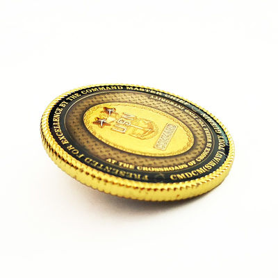 Buy USN Command Round Metal Coins With Translucent Enamel Colors 3D And Epoxy online manufacture