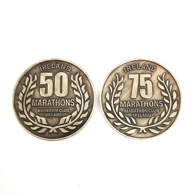 comprar Coleccionable a medida de latón, moneda de oro de plata antigua, Irlanda Maratones Club online manufacture