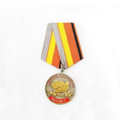 kaufen Zwei Tonner Messing-Medaille Abzeichen und Medaillen für Auszeichnungen und Anerkennung Russischer Stil online manufacture