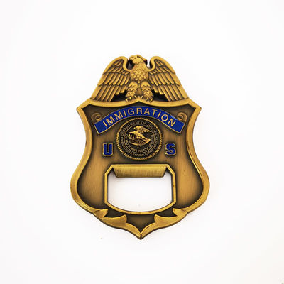 Buy Zinc Alloy US Immigration Vintage Style Bottle Opener With Antique Bronze Finish online manufacture