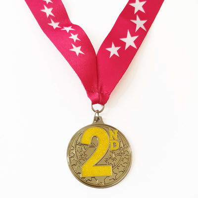 acheter Médaille de sport en métal de 50 mm Ronde Médailles de gymnastique personnalisées Couleur étincelante Revêtement époxy online manufacture