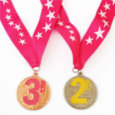 comprare Medaglie di ginnastica personalizzate con nastro di sublimazione online manufacture