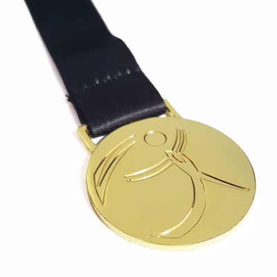 comprare Ginnastica di ferro rotondo Medaglia sportiva in metallo Finitura in oro con nastro di raso attaccato online manufacture