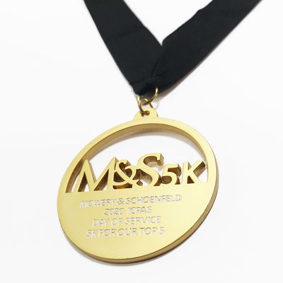 kaufen Die Cast Zink Alloy 5K Running Metall Sportmedaille Runde Form mit Hohlen Detail online manufacture