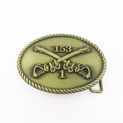 kaufen 3D Antike Bronze Metallgürtel Buckle Look Kreuzung Säbel mit Laser-Gravur Rücken online manufacture