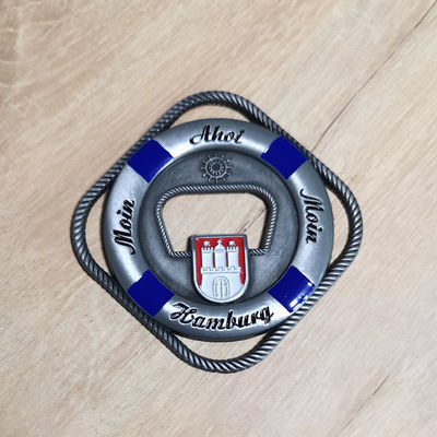 comprare 3D Die Casting Zinc Alloy Metal Magnet Decorazione frigorifero Foto città di Amburgo online manufacture