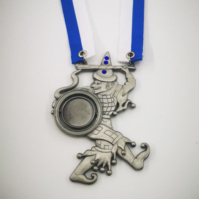 Buy Commemorative Antique Silver Medal 3D Carnival Session Medal With Rotation Design online manufacture