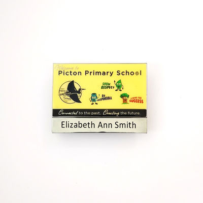 Beli Metal Stamped Custom Epoxy Dome School Badge dengan Nama Berbeda Diterbitkan online manufacture