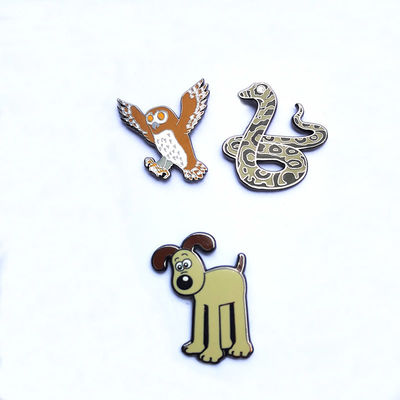 Tematiche animali 35mm Pini di smalto duro personalizzati con texture di zampe di cane