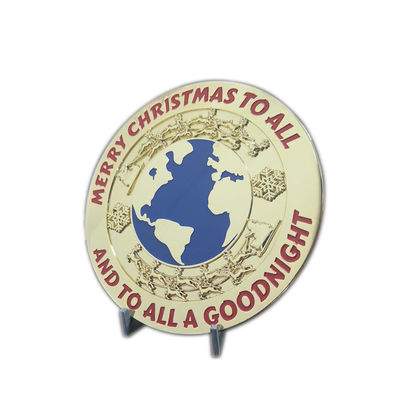 Brillantes Gold Weiches Emaille Metallgürtel Buckle Für Weihnachtsmann Gürtel In 4 Zoll breit