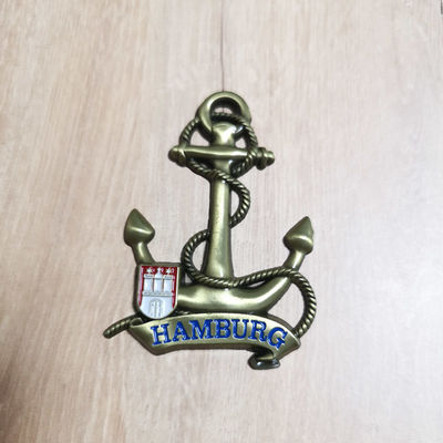 3D-Anker-Schaltmagnete für Kühlschränke Zinklegierung Würfelguss Touristen Souvenir Kühlschrankmagnete