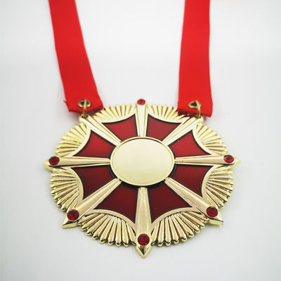 Goldplattierung 3D-Diecasting Karnevals-Medaille Lebendige weiche Emaille Durchsichtige Farben
